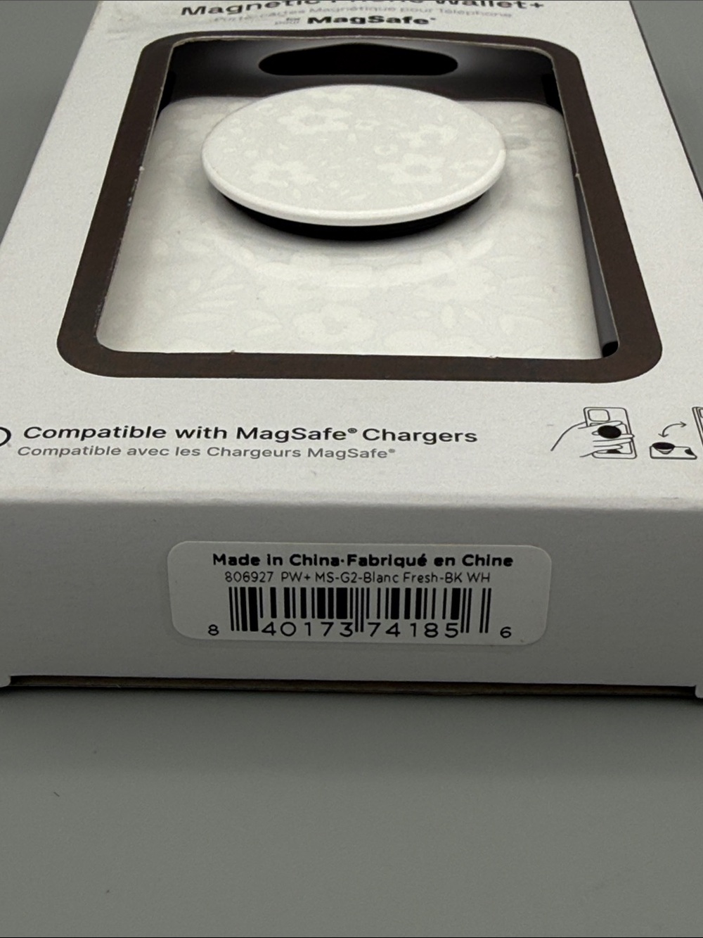NIB PopSockets Magnetic Phone Wallet with Grip and MagSafe, in Blank Fresh - Picture 8 of 10